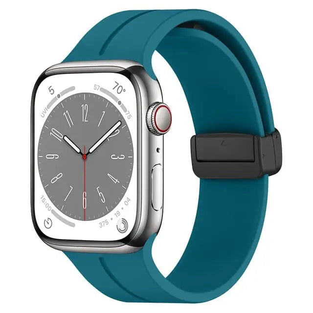 Apple Watch Armband - Magnetisches Silikon-Armband - Blaugrün / 38-40-41 mm