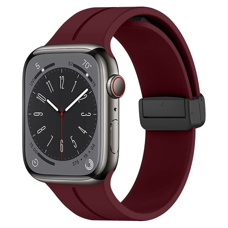 Magnetisches Silikon-Armband - Burgundy / 38-40-41 mm - Apple Watch Armband