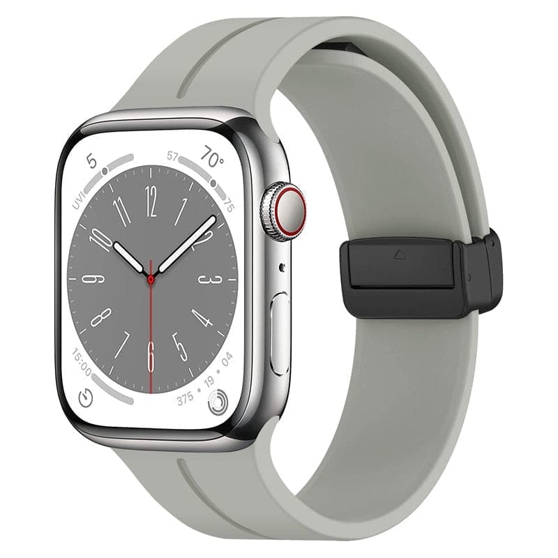 Magnetisches Silikon-Armband - Grau / 38-40-41 mm - Apple Watch Armband
