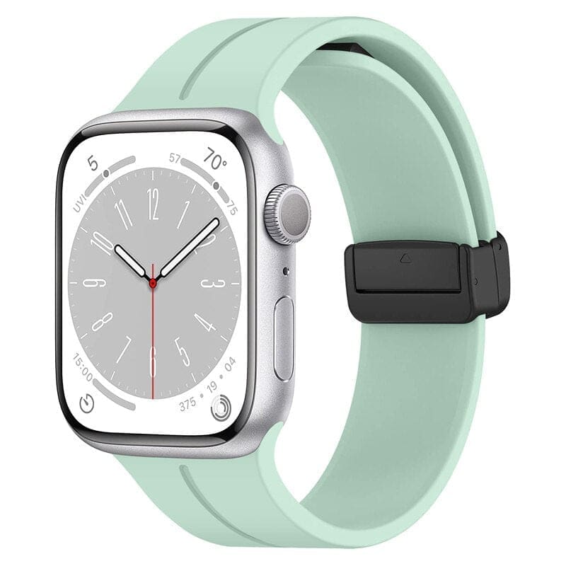 Magnetisches Silikon-Armband - Minzegrün / 38-40-41 mm - Apple Watch Armband