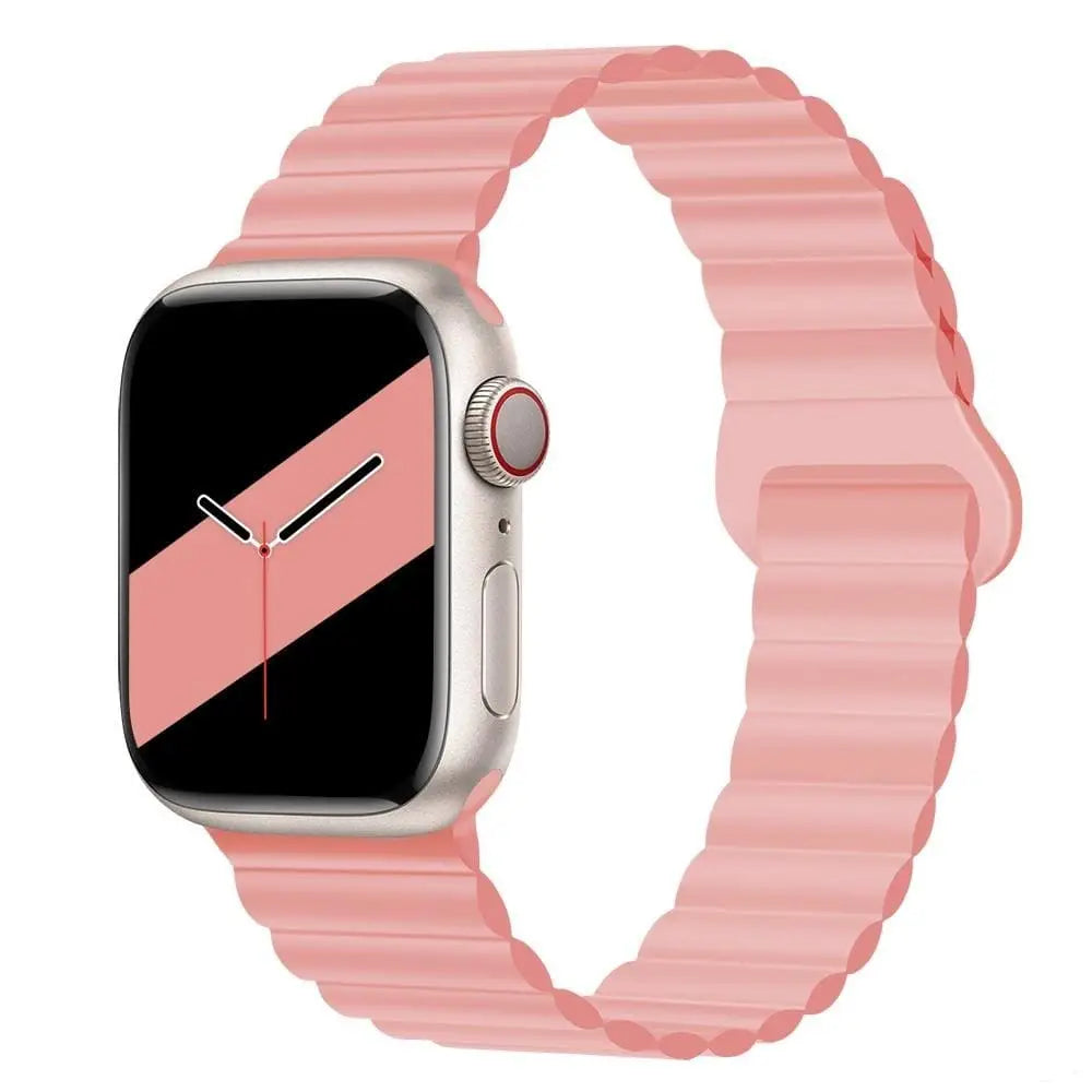 Apple Watch Armband - Magnetisches Silikon-Armband - Rosa / 38-40-41 mm