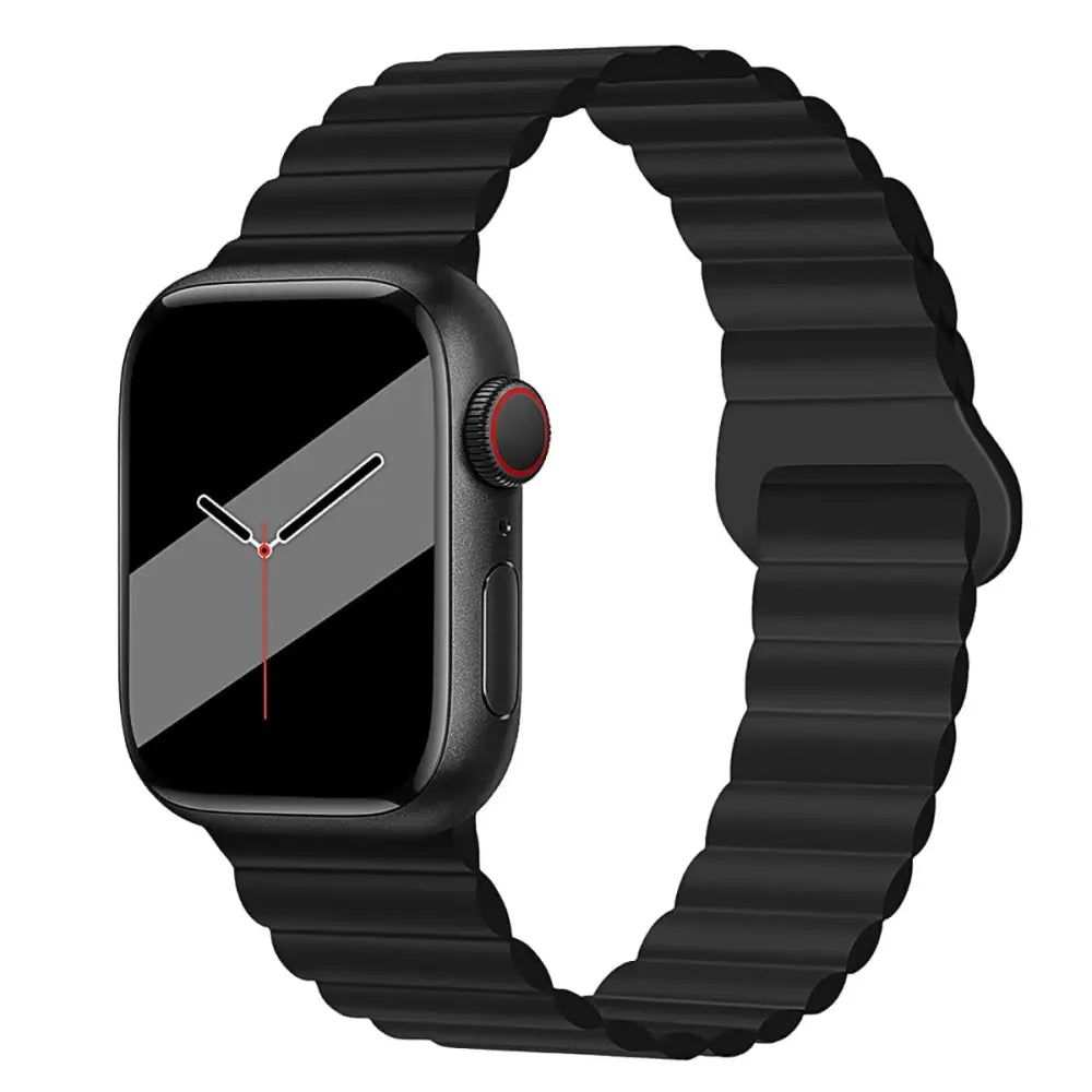 Apple Watch Armband - Magnetisches Silikon-Armband - Schwarz / 38-40-41 mm