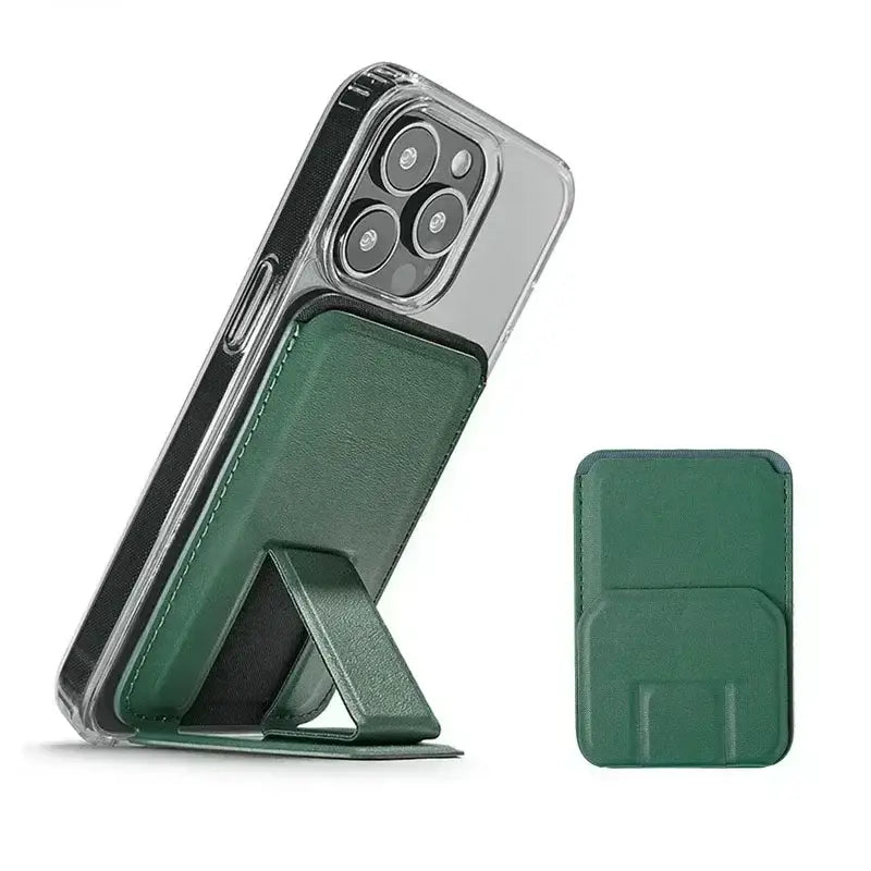 Kartenhalter - MagSafe Kartenhalter mit Stand Funktion - Dark Green