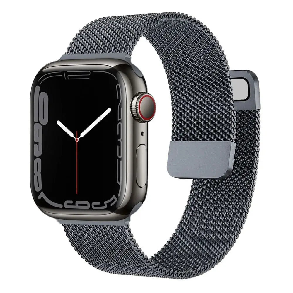 Apple Watch Armband - Milanaise Armband mit Magnet-Verschluss - Anthrazit / 38-40-41 mm