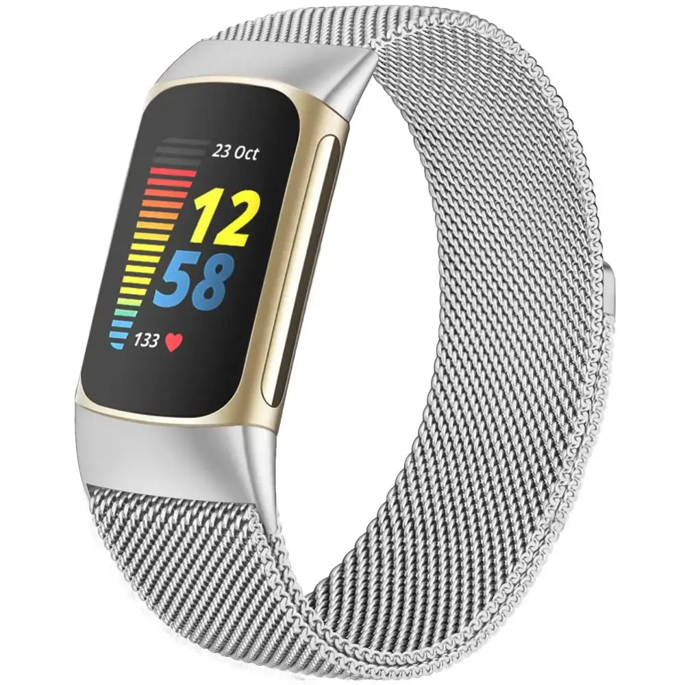 Fitbit Armband - Milanaise Armband für Fitbit Charge 5 & 6 (Magnetverschluss)