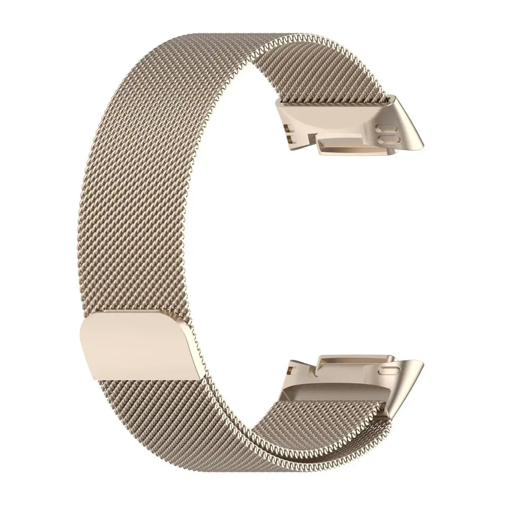 Fitbit Armband - Milanaise Armband für Fitbit Charge 5 & 6 (Magnetverschluss) - Gold / Fitbit