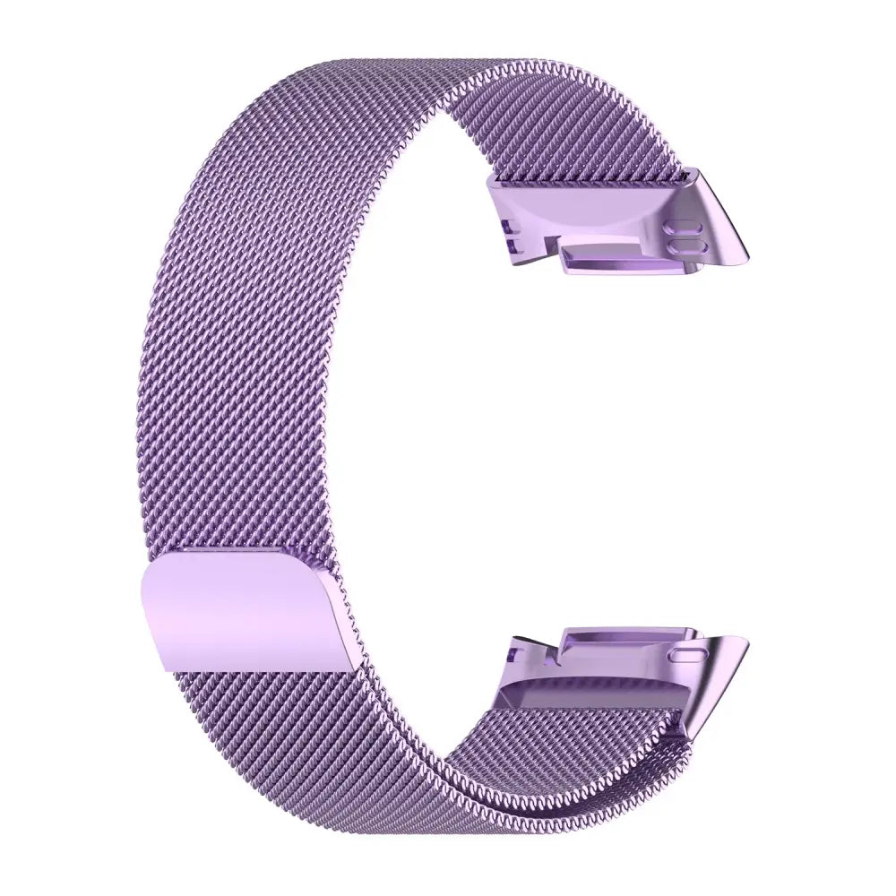 Fitbit Armband - Milanaise Armband für Fitbit Charge 5 & 6 (Magnetverschluss) - Purple / Fitbit