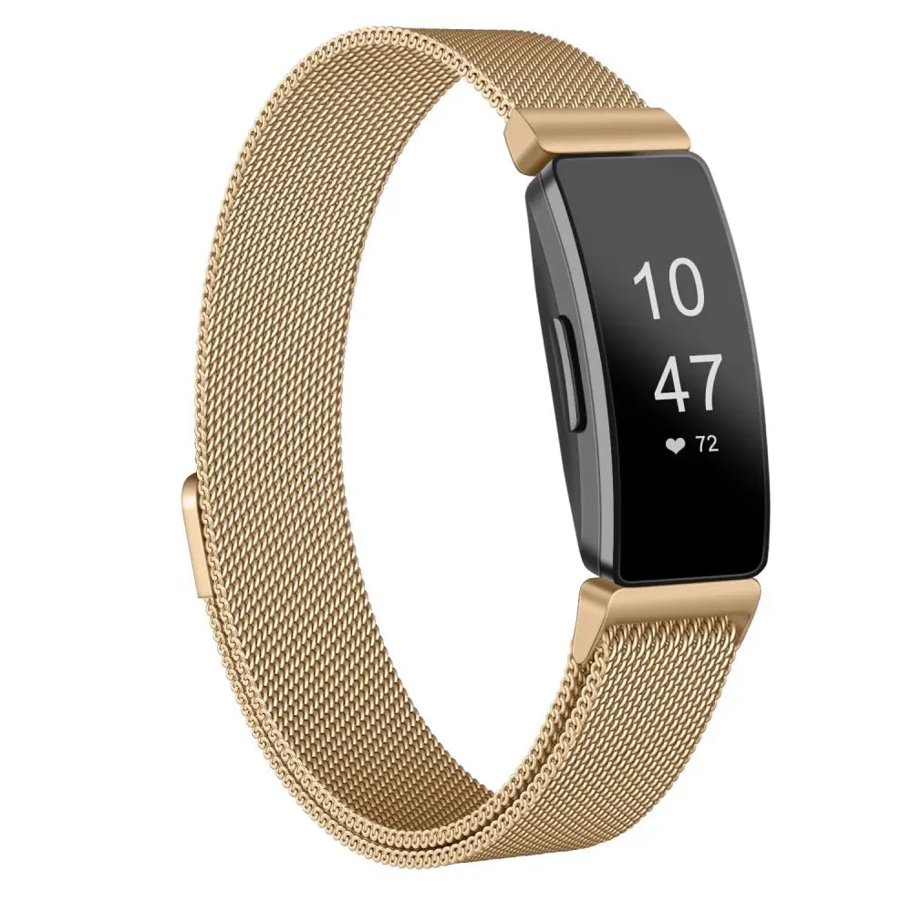 Fitbit Armband - Milanaise Armband für Fitbit Inspire - Gold / S