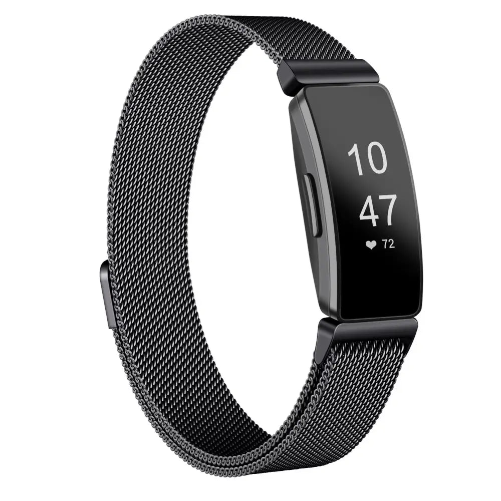 Fitbit Armband - Milanaise Armband für Fitbit Inspire - Schwarz / S