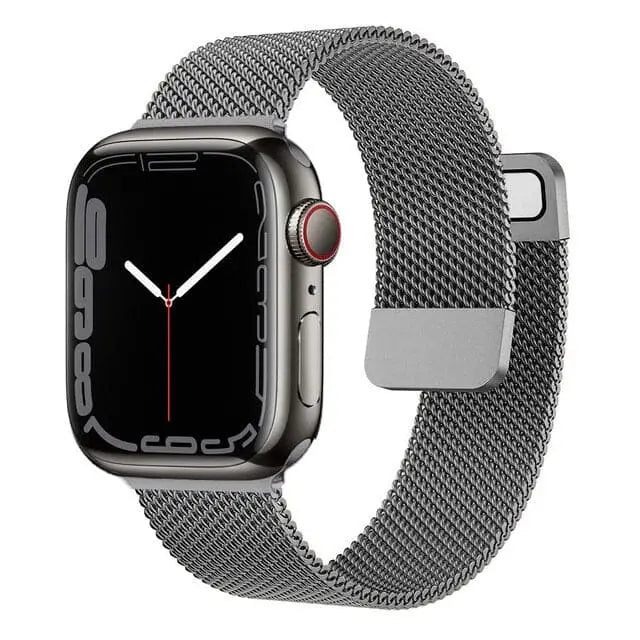 Apple Watch Armband - Milanaise Armband mit Magnet-Verschluss - Grau / 38-40-41 mm