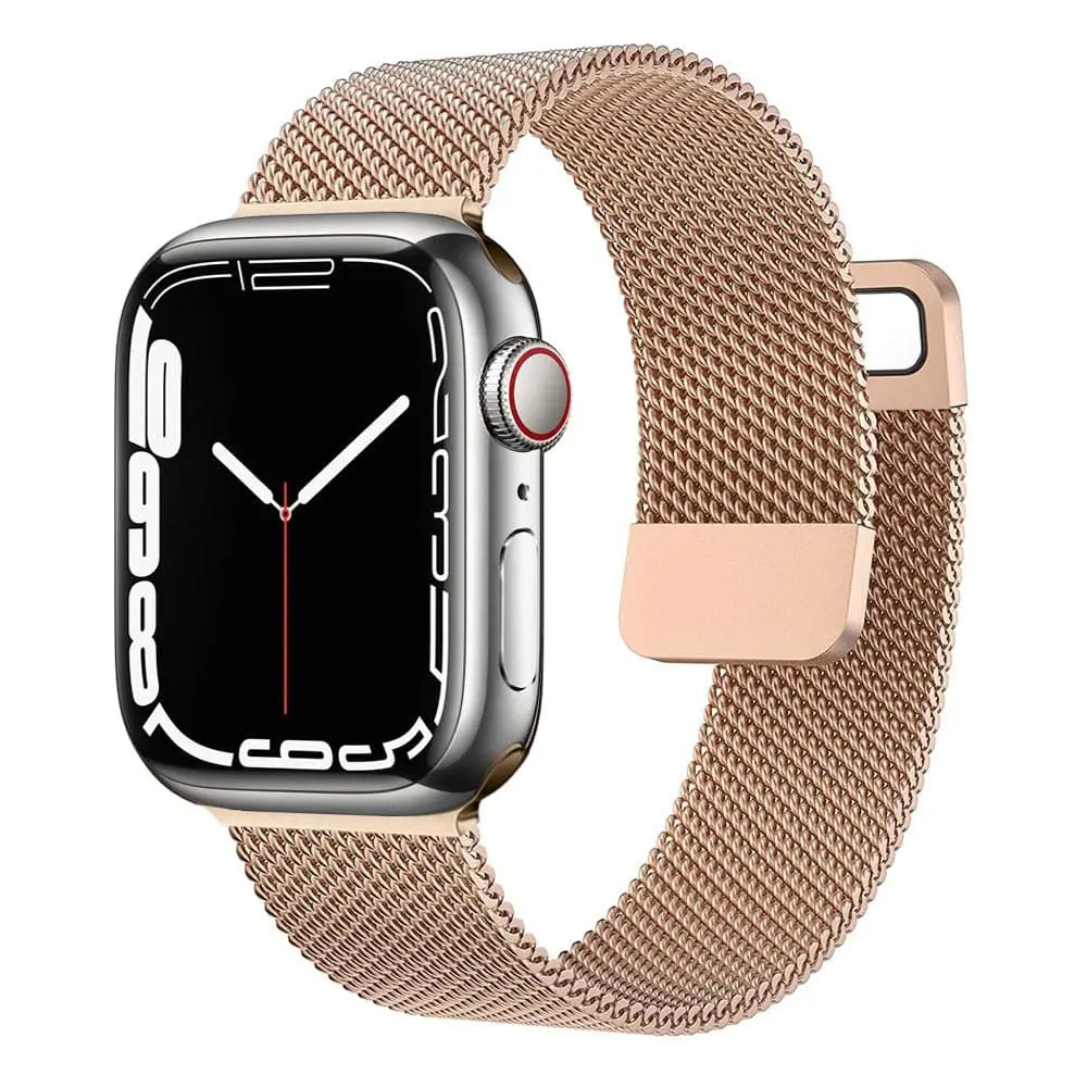 Apple Watch Armband - Milanaise Armband mit Magnet-Verschluss - Rosegold / 38-40-41 mm