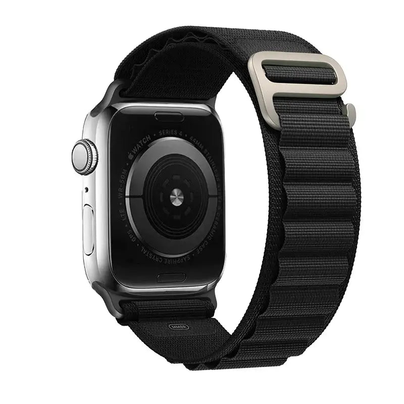 Apple Watch Armband - Nylon Armband mit G-Haken - Black / 38-40-41 mm