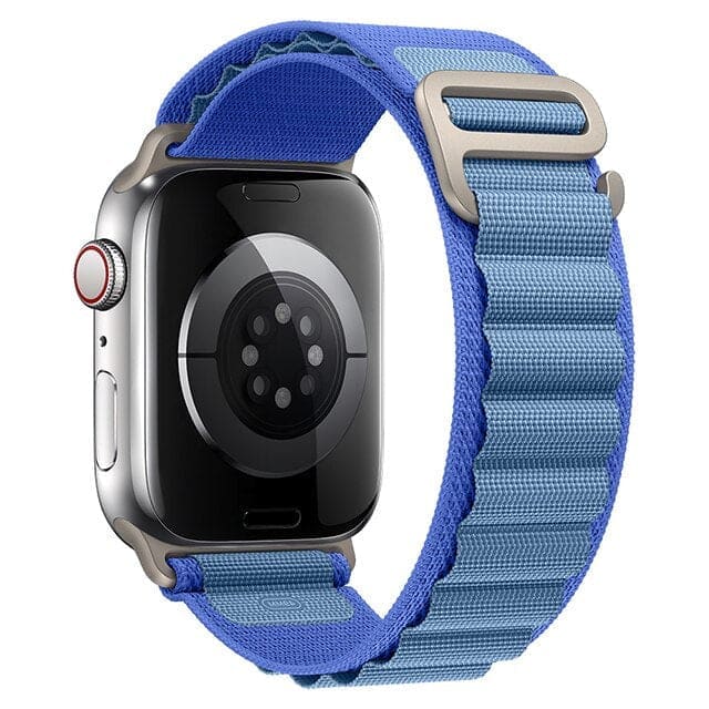 Nylon Armband mit G-Haken - Blau / 38-40-41 mm - Apple Watch Armband