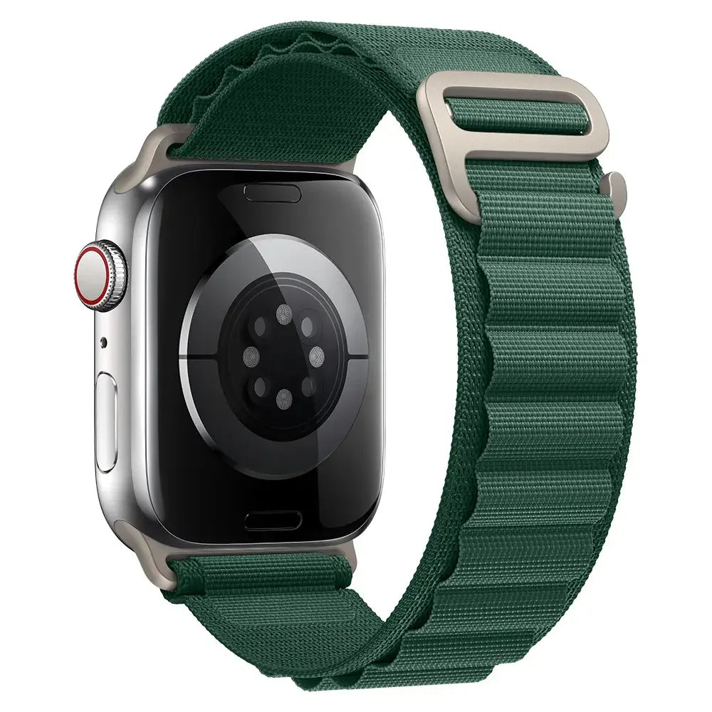 Apple Watch Armband - Nylon Armband mit G-Haken - Dark Green / 38-40-41 mm