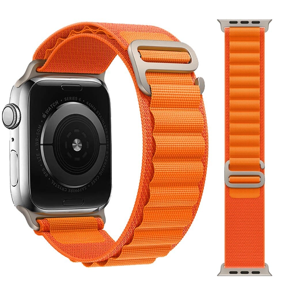 Nylon Armband mit G-Haken - Orange / 38-40-41 mm - Apple Watch Armband
