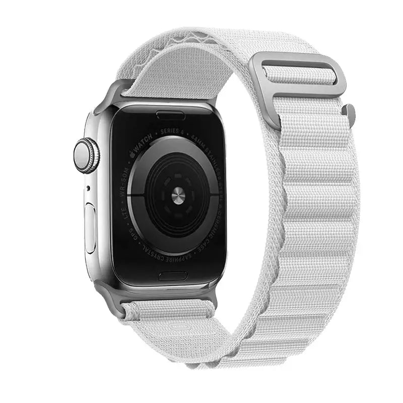 Apple Watch Armband - Nylon Armband mit G-Haken - White / 38-40-41 mm