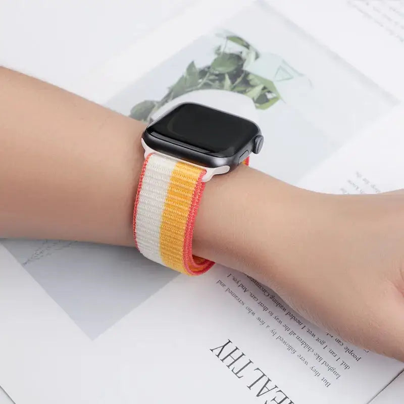 Apple Watch Armband - Nylon-Armband mit Klettverschluss