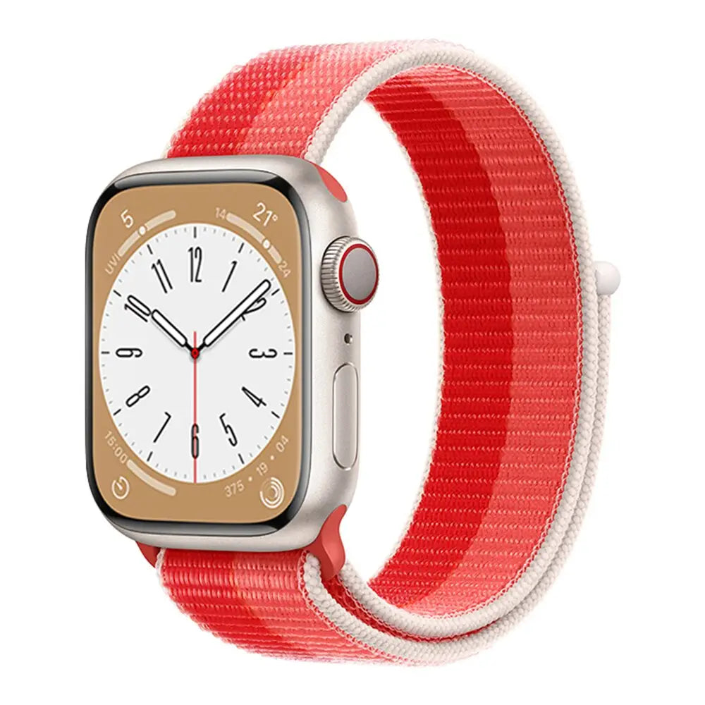 Apple Watch Armband - Nylon-Armband mit Klettverschluss - Apricot Peach / 38-40-41 mm