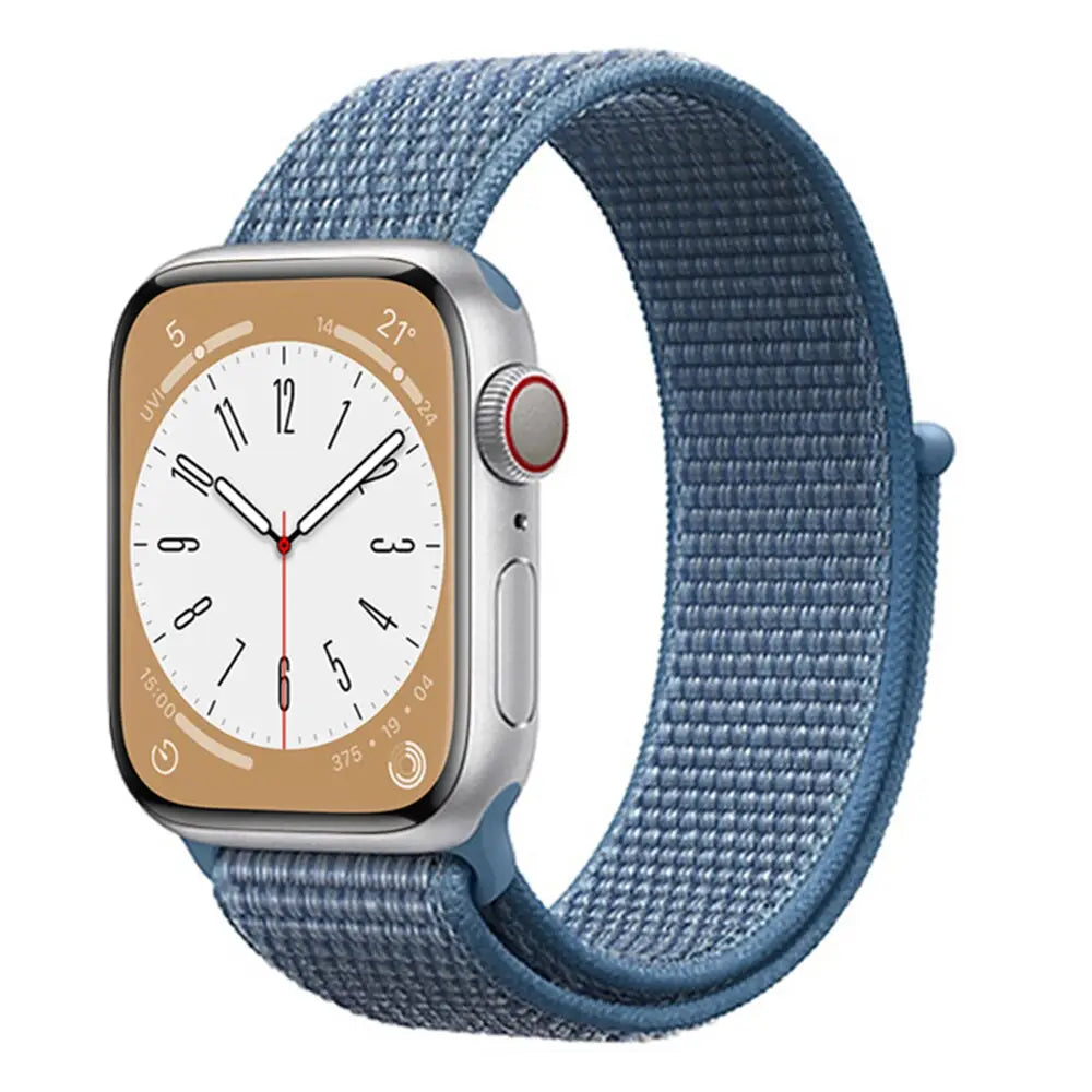 Apple Watch Armband - Nylon-Armband mit Klettverschluss - Cape Blue / 38-40-41 mm