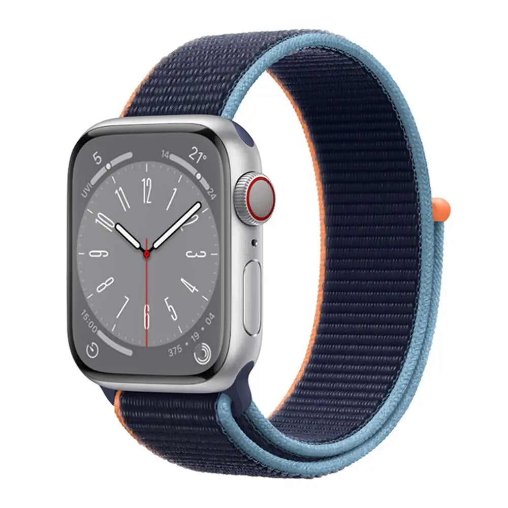 Apple Watch Armband - Nylon-Armband mit Klettverschluss - Dark Sea Blue / 38-40-41 mm