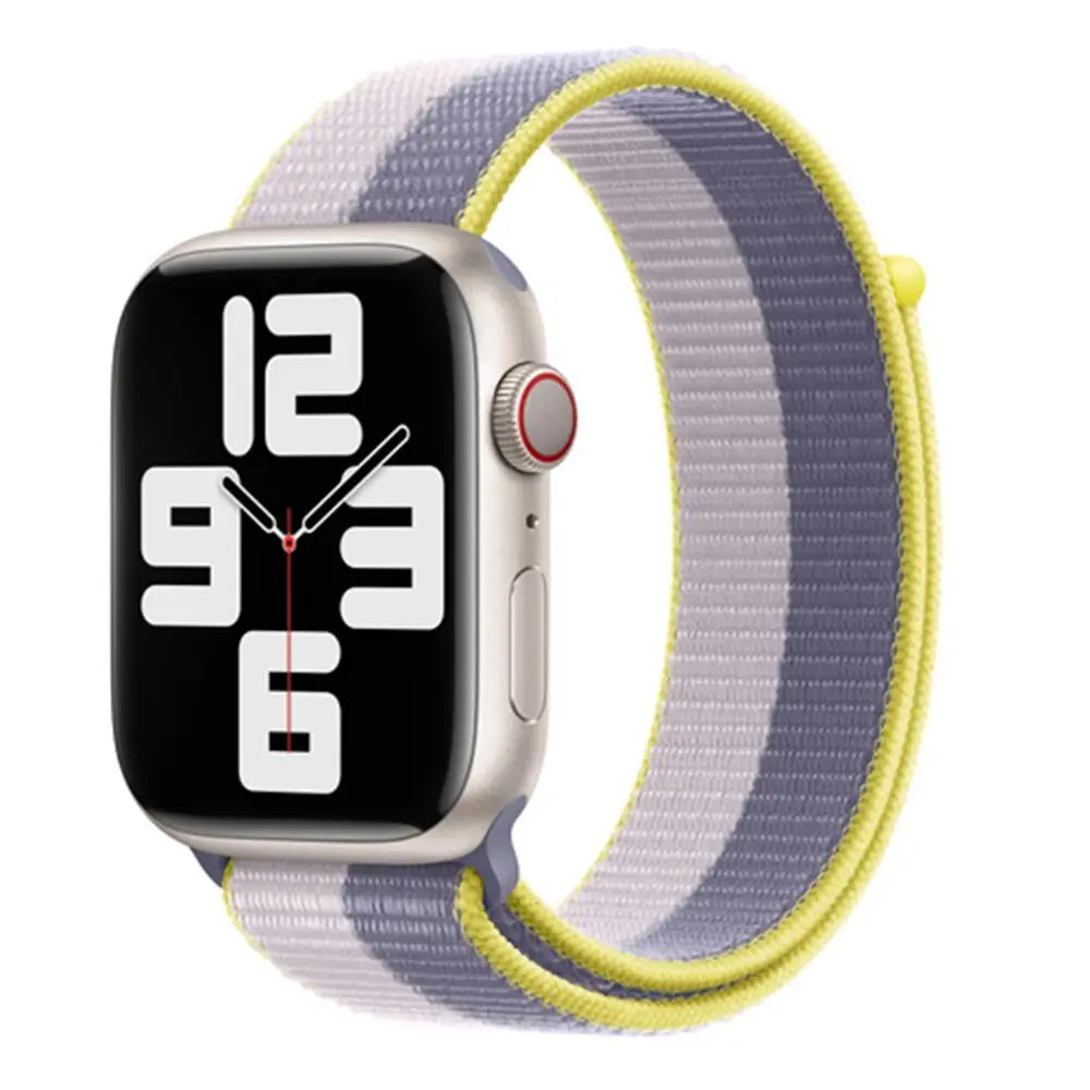 Apple Watch Armband - Nylon-Armband mit Klettverschluss - Lavender Grey Lilac / 38-40-41 mm