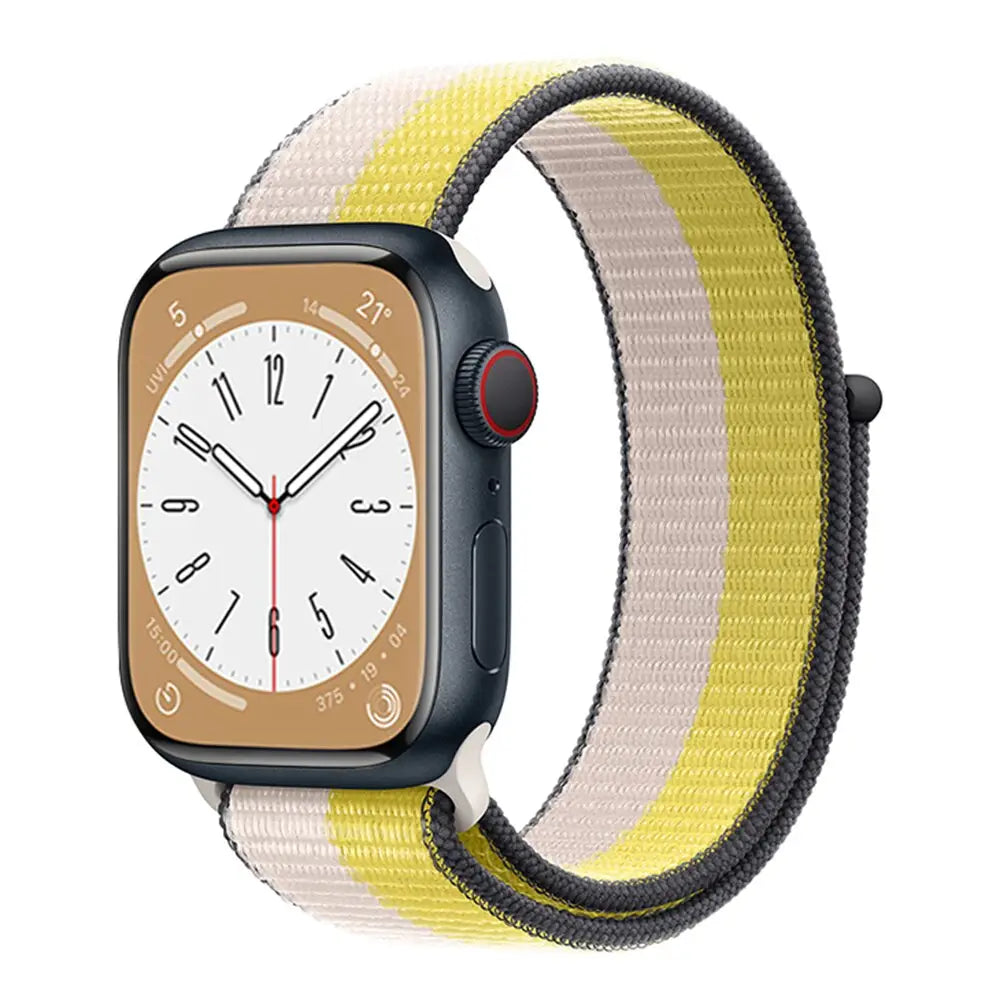 Apple Watch Armband - Nylon-Armband mit Klettverschluss - Oatmeal Cream / 38-40-41 mm