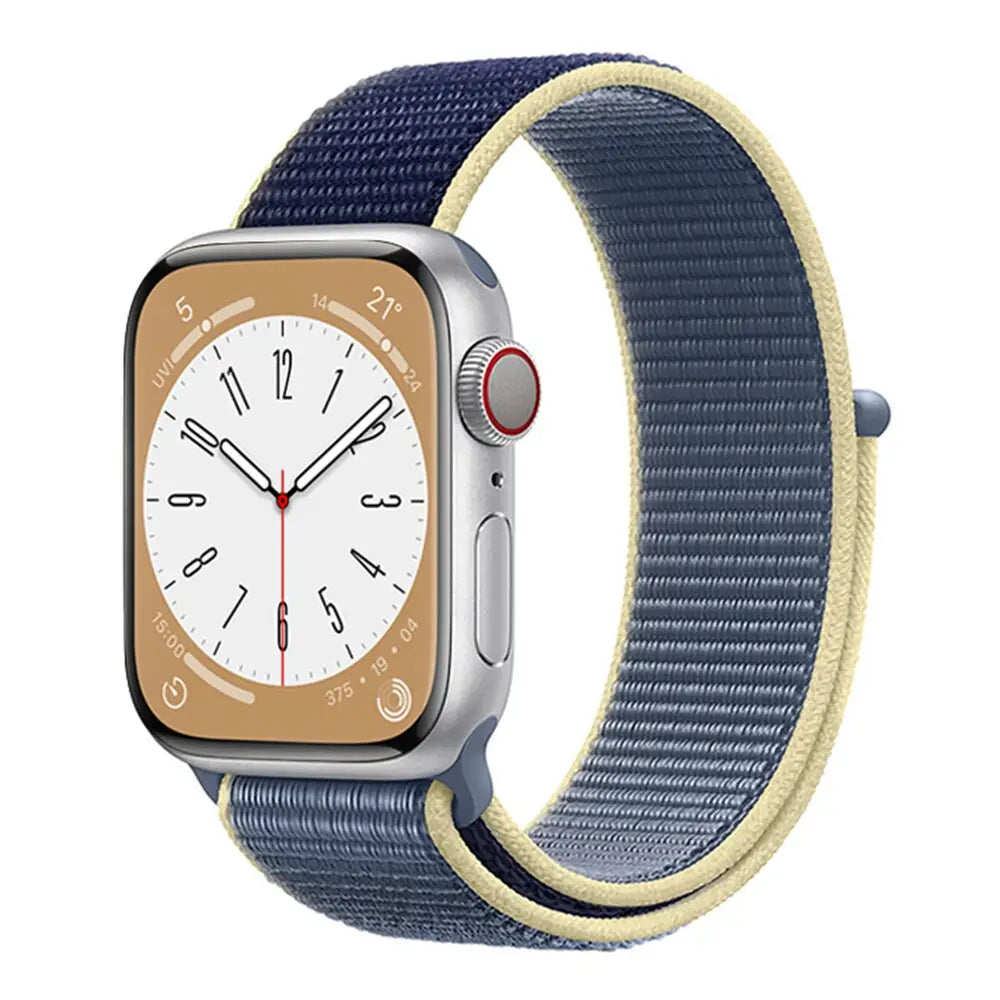 Apple Watch Armband - Nylon-Armband mit Klettverschluss - Ocean blue / 38-40-41 mm