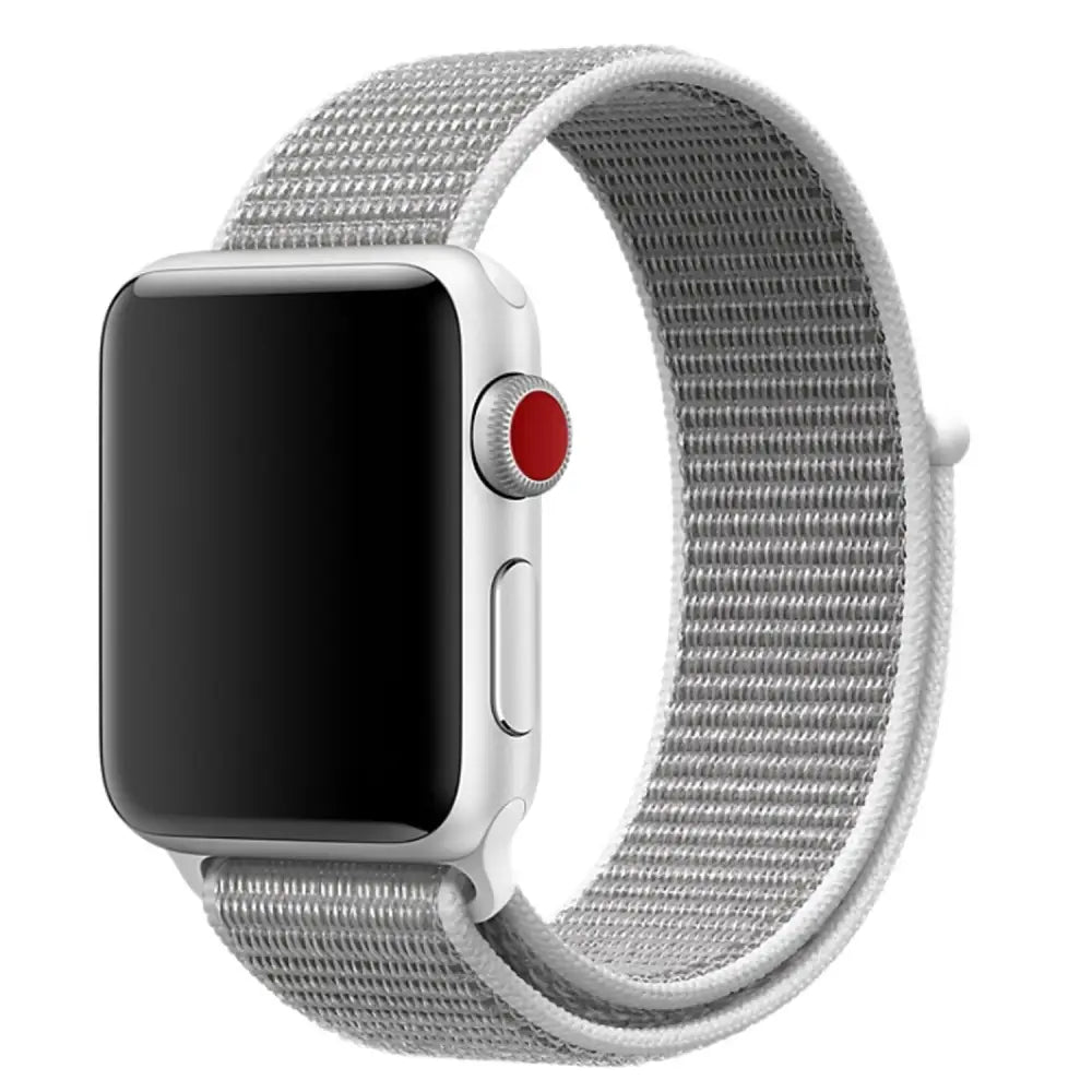 Apple Watch Armband - Nylon-Armband mit Klettverschluss - Seashell / 38-40-41 mm