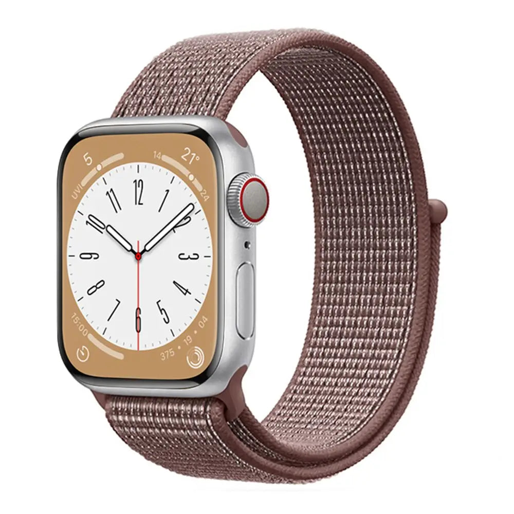 Apple Watch Armband - Nylon-Armband mit Klettverschluss - Smokey Purple / 38-40-41 mm