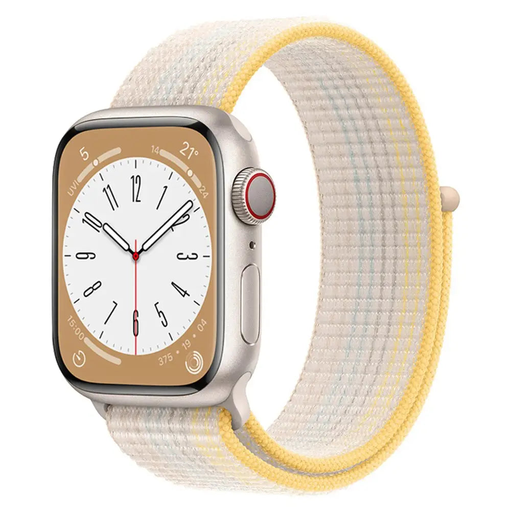 Apple Watch Armband - Nylon-Armband mit Klettverschluss - Starlight / 38-40-41 mm