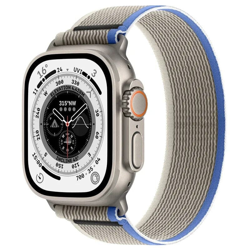 NylonFlex – Elastisches Armband - Blue & Grey / XS / 38-40-41 mm - Apple Watch Armband