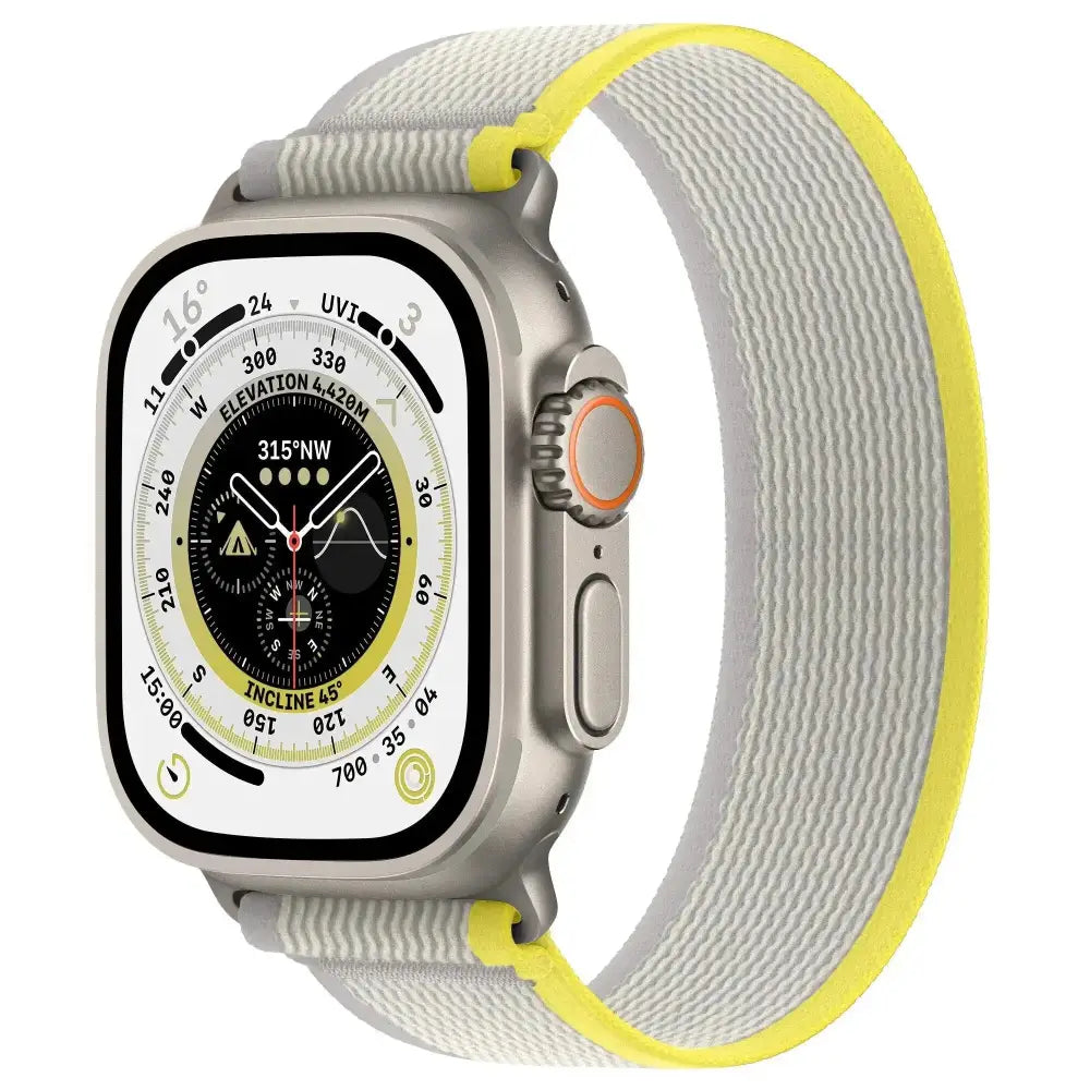 Apple Watch Armband - NylonFlex – Elastisches Armband - Yellow & Beige / XS / 38-40-41 mm