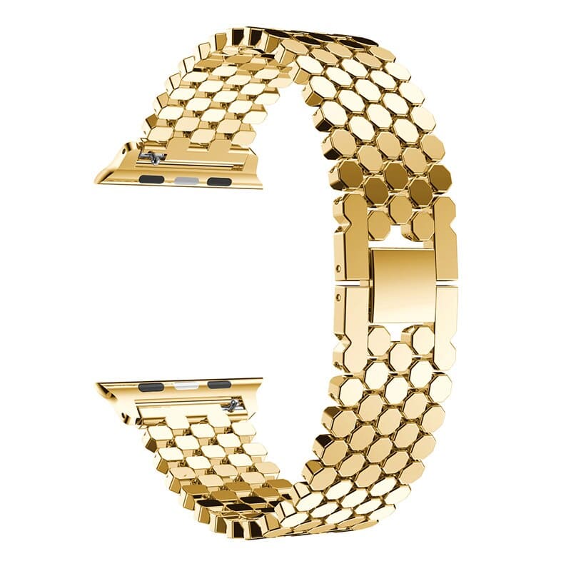 Poseidon Armband aus Edelstahl - Gold / 38 - 40 - 41 mm Apple Watch