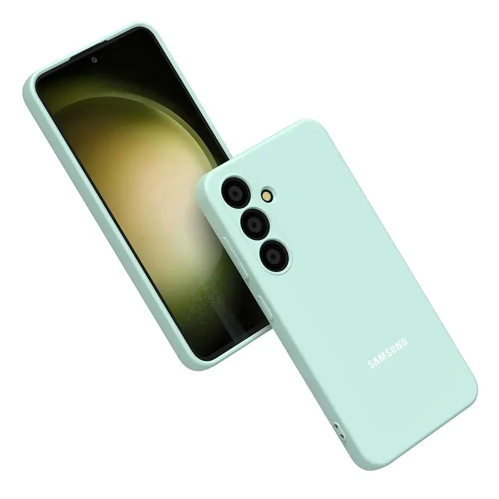 Samsung Galaxy Schutzhülle - Samsung Galaxy Soft Case – Silikon-Schutzhülle - Light Cyan