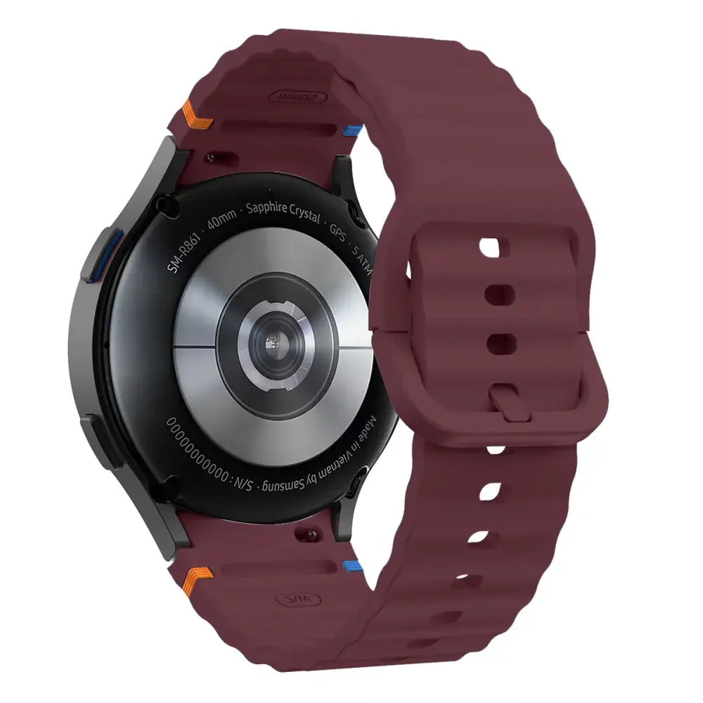 Samsung Armband - Samsung Galaxy Watch Silikon Armband - Burgundy / Galaxy Watch 7