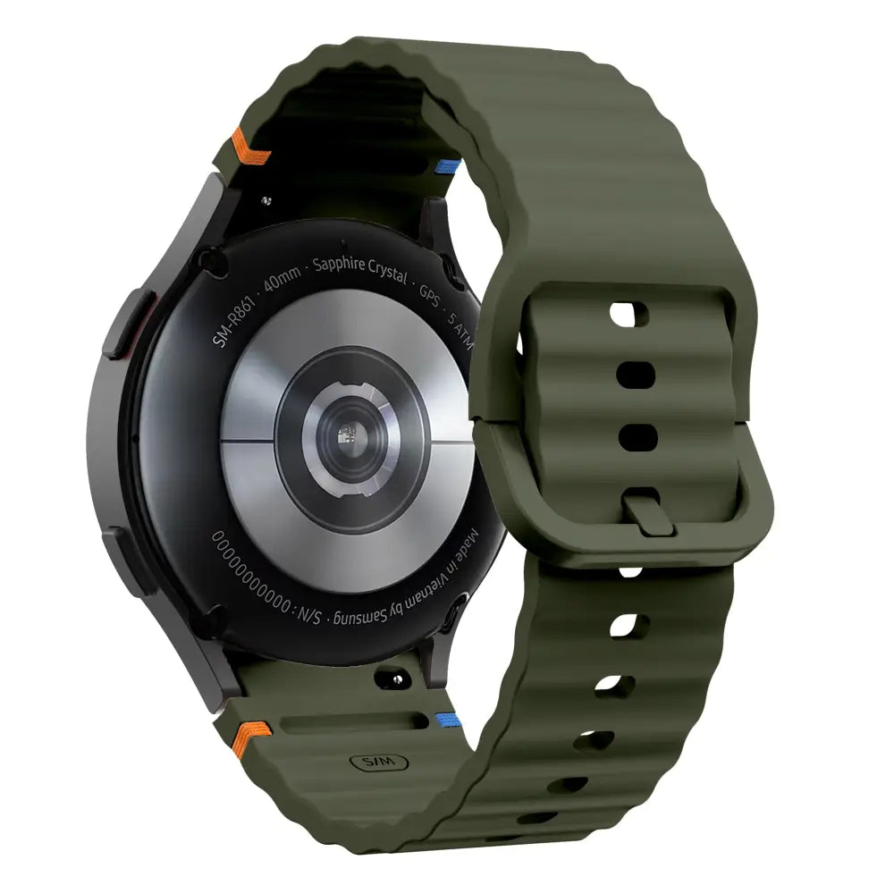 Samsung Armband - Samsung Galaxy Watch Silikon Armband - Olive Green / Galaxy Watch 7