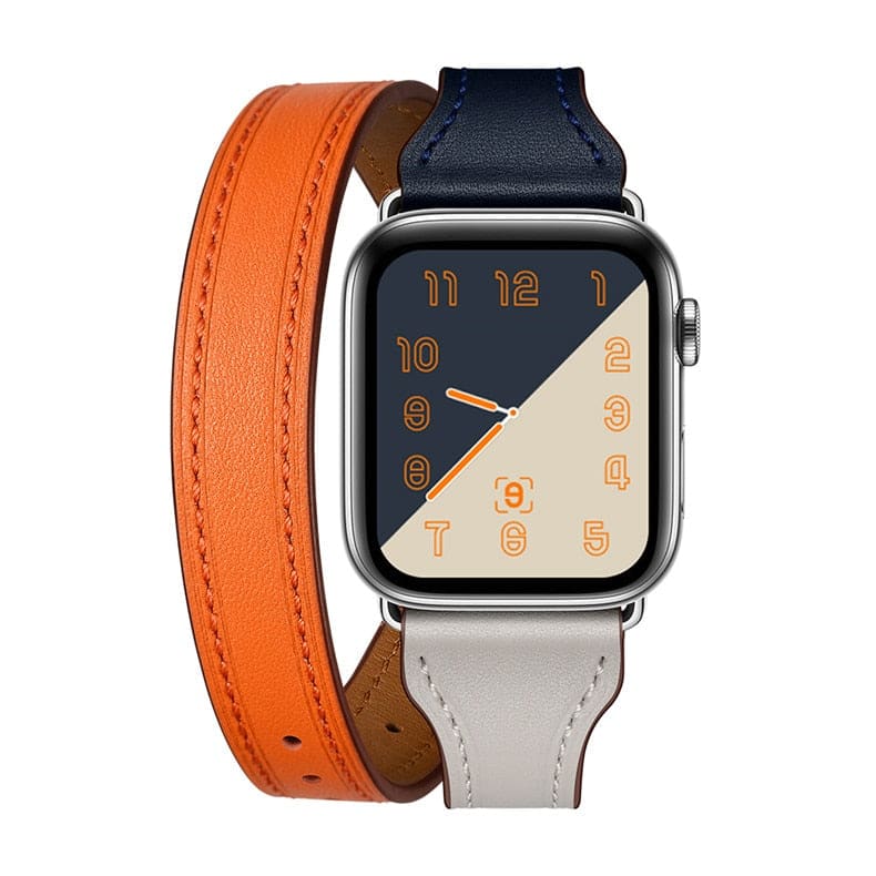 Schmales Armband aus Echtleder - Apple Watch Armband