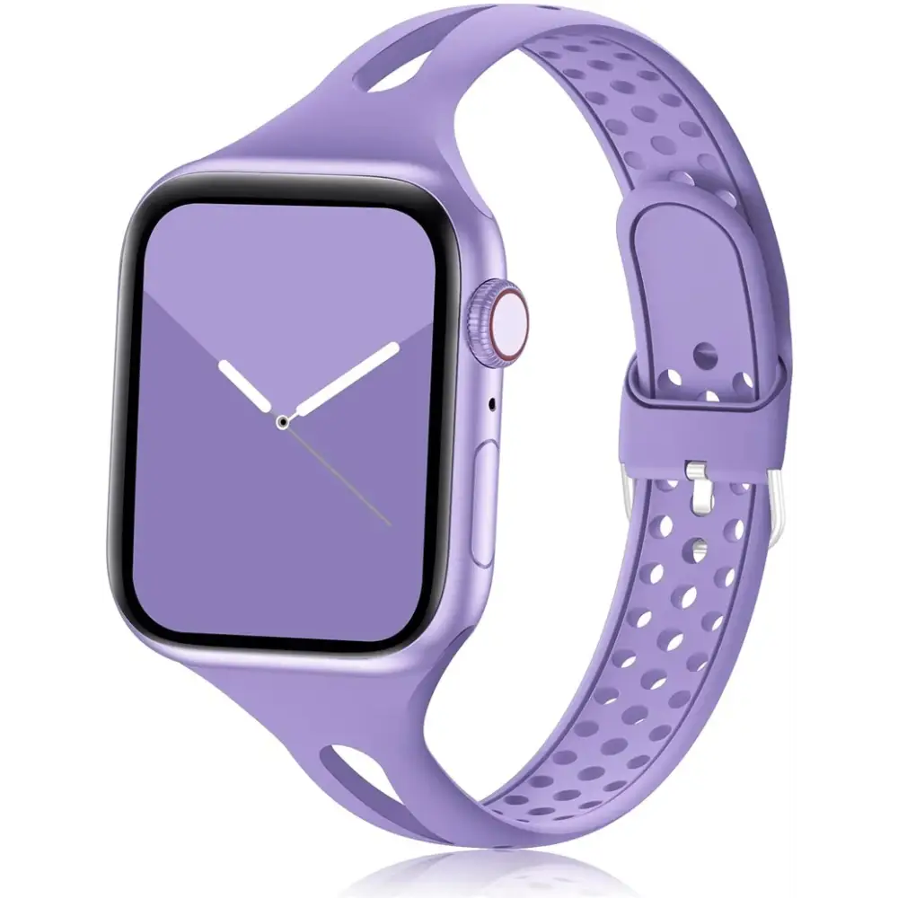 Apple Watch Armband - Schmales Silikon-Armband - Light Purple / 38-40-41 mm