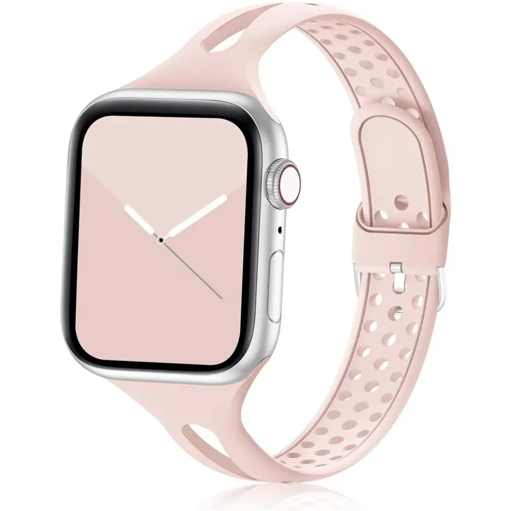 Apple Watch Armband - Schmales Silikon-Armband - Sand Pink / 38-40-41 mm