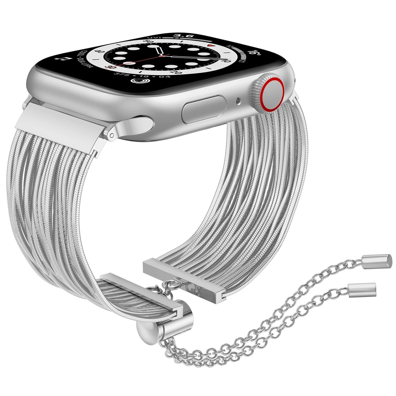 Schmuck-Armband aus Edelstahl - Silber / 38-40-41 mm - Apple Watch Armband