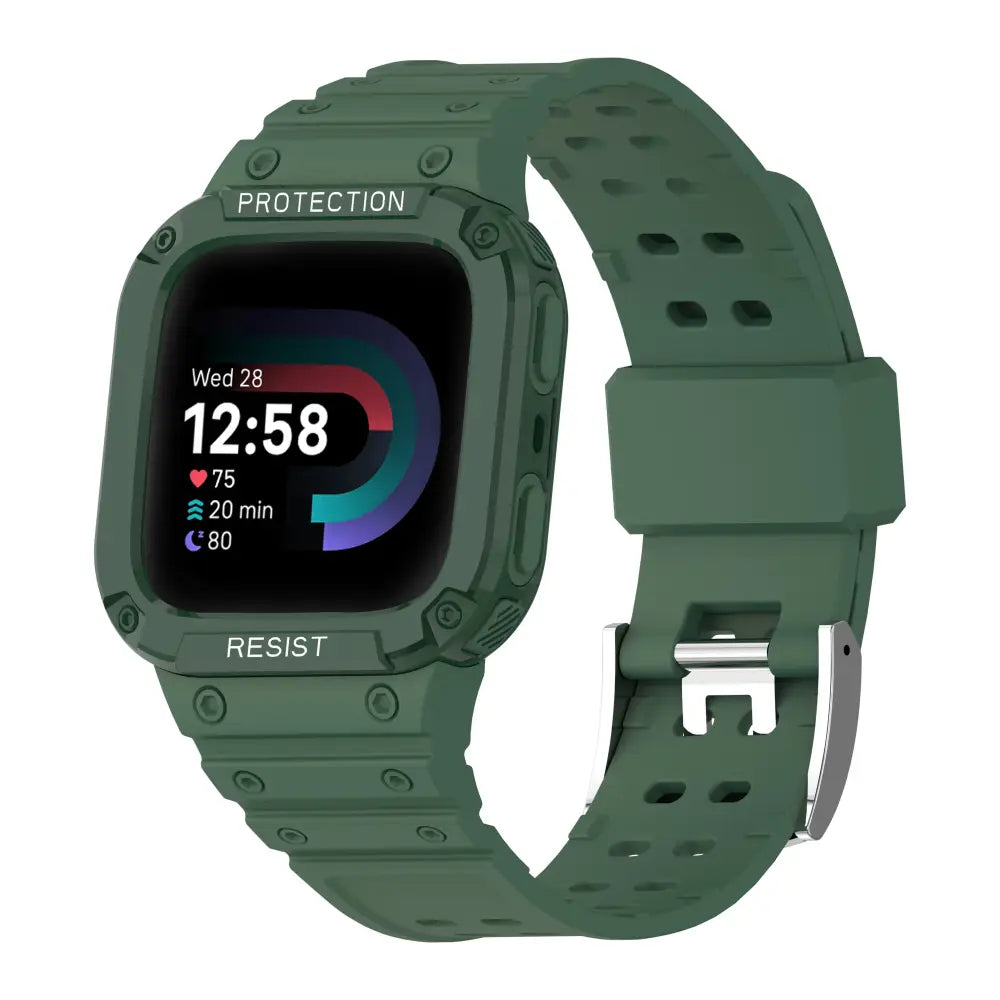 Fitbit Armband - Schutzgehäuse & Armband für Fitbit Versa - Dark Green / Fitbit Versa 1-2-3-4