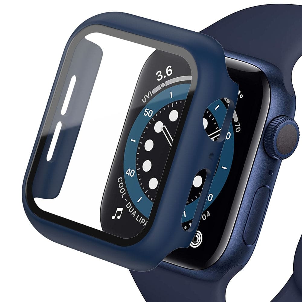 Schutzgehäuse für Apple Watch - Mitternachtsblau / 38 mm - Displayschutz