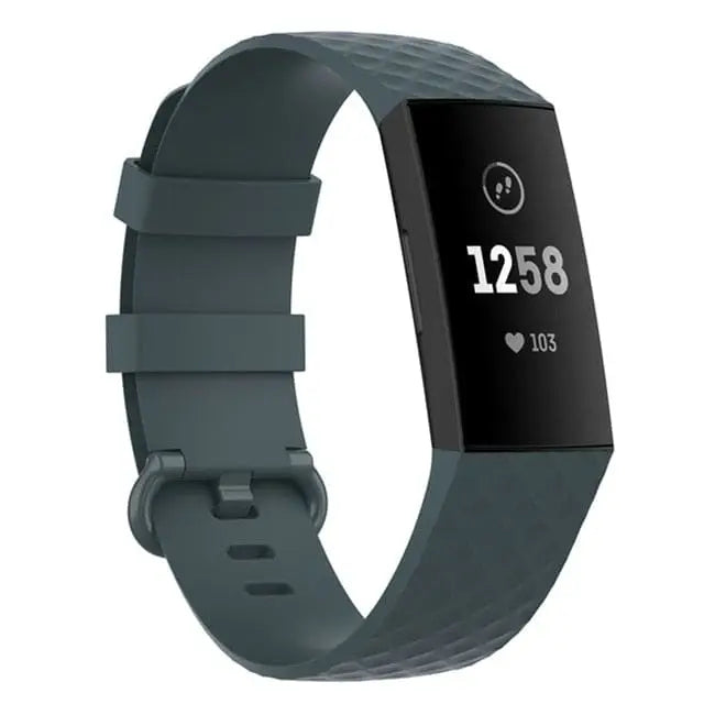 Fitbit Armband - Silikon Armband für Fitbit Charge (3/4) - Teal / S