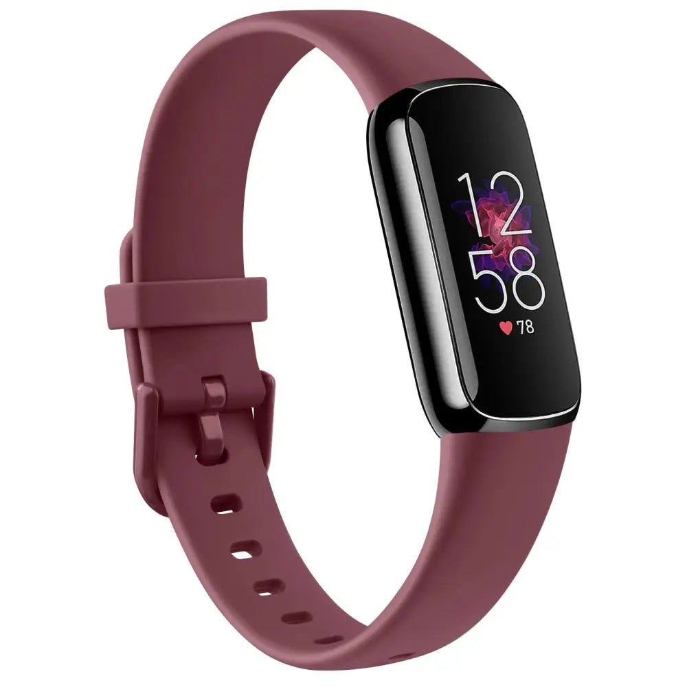 Fitbit Armband - Silikon Armband für Fitbit Luxe - Burgundy / S / Fitbit Luxe