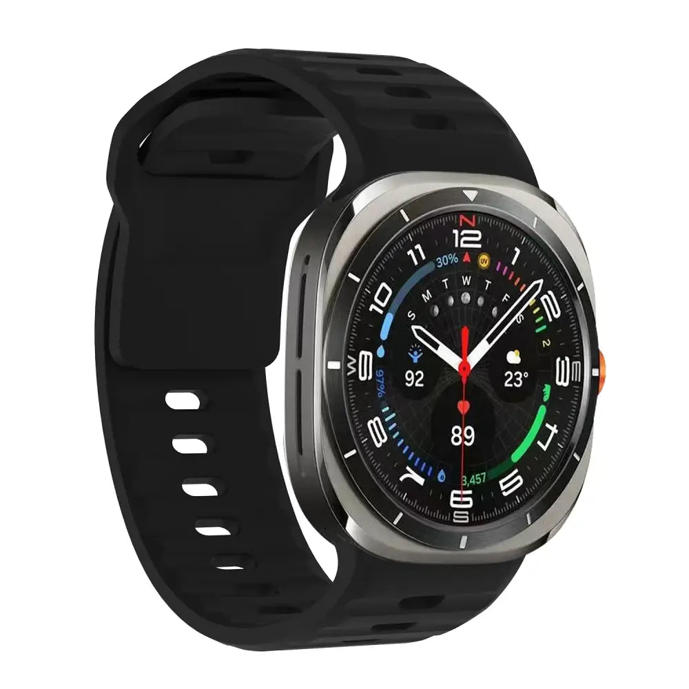 Samsung Armband - Silikon-Armband für Samsung Galaxy Watch Ultra - Black / Galaxy Watch Ultra