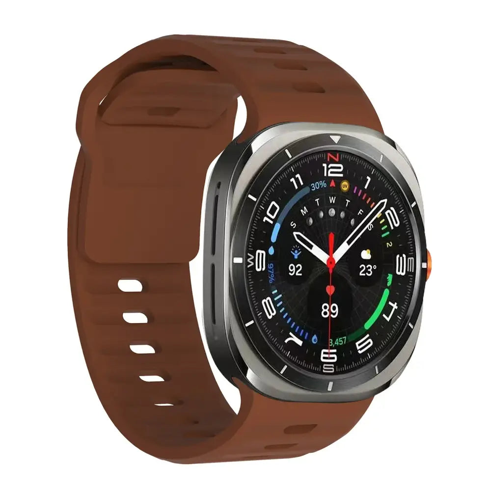 Samsung Armband - Silikon-Armband für Samsung Galaxy Watch Ultra - Brown / Galaxy Watch Ultra