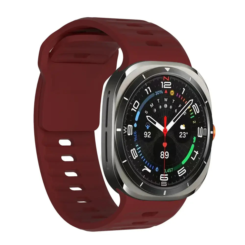 Samsung Armband - Silikon-Armband für Samsung Galaxy Watch Ultra - Burgundy / Galaxy Watch Ultra