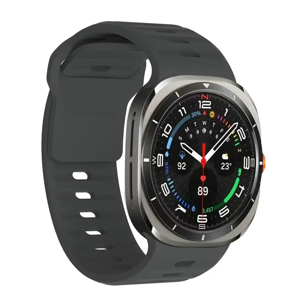 Samsung Armband - Silikon-Armband für Samsung Galaxy Watch Ultra - Dark Gray / Galaxy Watch Ultra