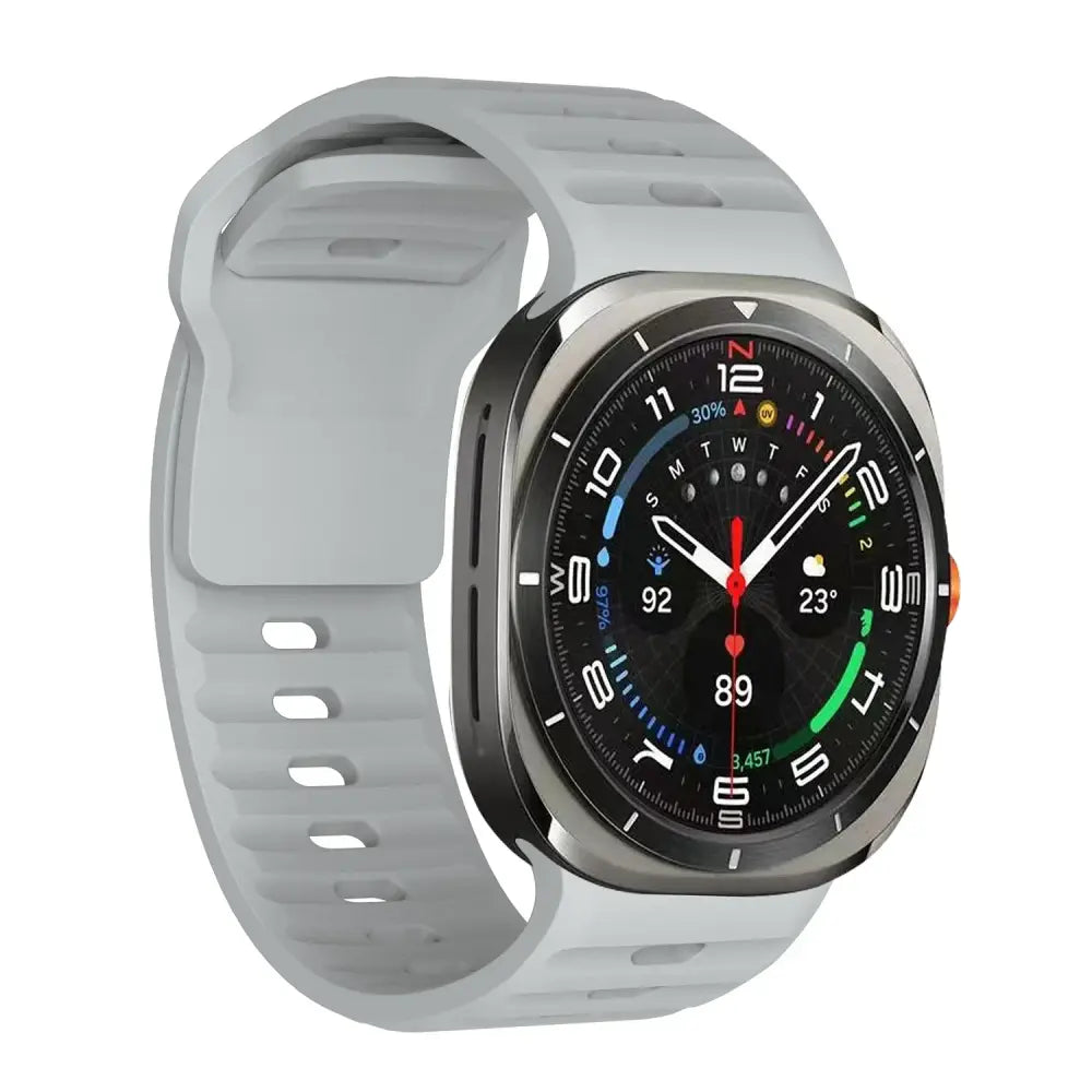 Samsung Armband - Silikon-Armband für Samsung Galaxy Watch Ultra - Light Gray / Galaxy Watch Ultra