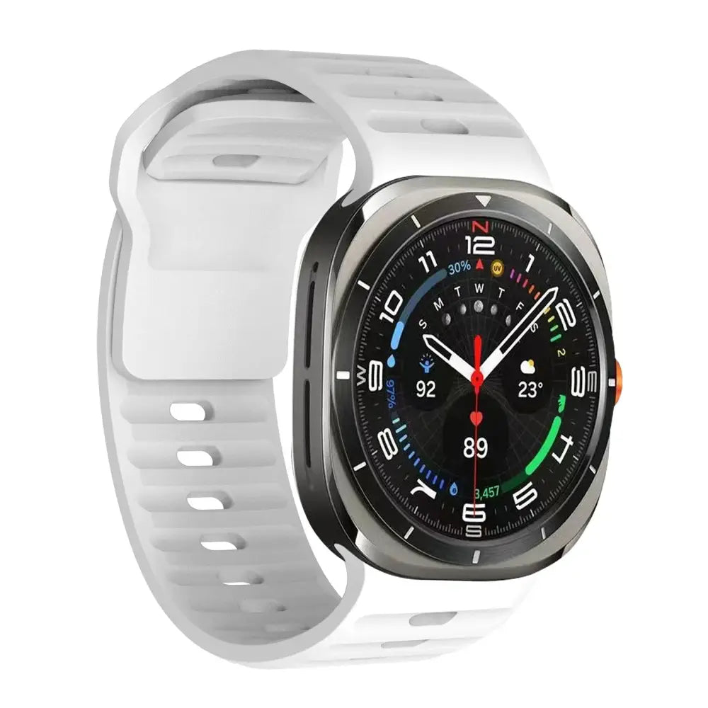 Samsung Armband - Silikon-Armband für Samsung Galaxy Watch Ultra - White / Galaxy Watch Ultra